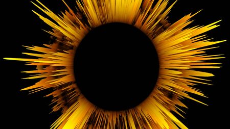 Red ring. Glow spiral. Energy flow tunnel. Shine round light circles. 
Light effect. Glowing cover. Space for message. Light sphere. 
Atom power. Neon disc. Vivid lines. Astral fluids. Big bang.の写真素材