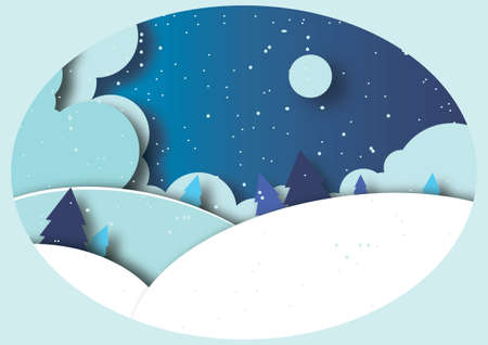 Winter card for new year and christmasのイラスト素材