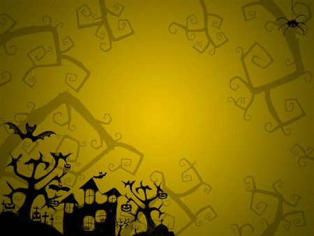 Halloween background for postcardsの写真素材