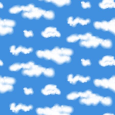 Realistic clouds pattern.のイラスト素材