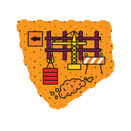 Construction ground vector illustration.のイラスト素材