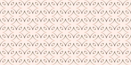 Abstract net rose gold geometric seamless pattern. Copper color geometry vector repeatable landscape background.のイラスト素材
