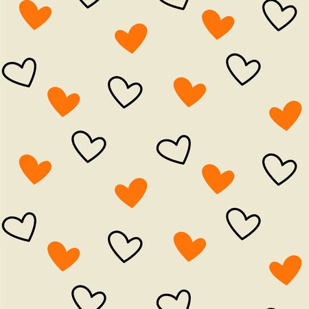 Simple hearts arranged in a wreath circle vector card template. Valentine greeting card concept...