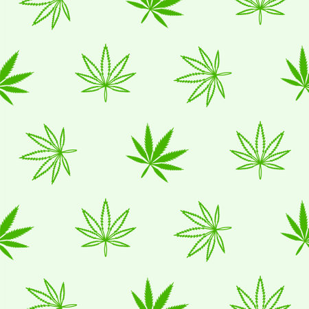 Palm leaves simple seamless pattern blue and white colors.のイラスト素材