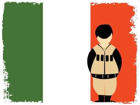 ireland flag and police on isolated background

の写真素材