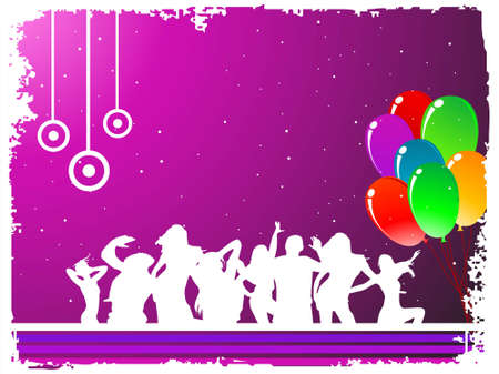 balloons in crowd on dotted gradient background
の写真素材