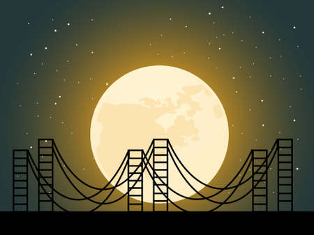 suspension bridge at night
の写真素材