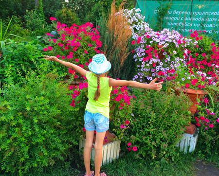 many flowers and great joyの写真素材
