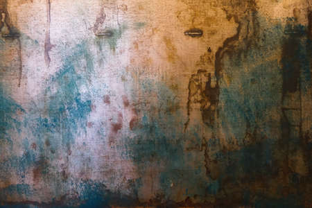 multi-colored metal surface, sheet of metal with colored stains