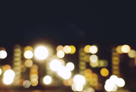 blurry lights of the night city, nightlifeの写真素材