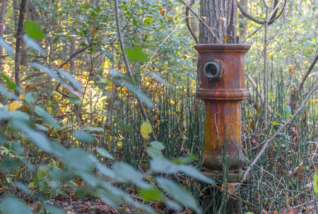Abandonned Fire Hydrant at Plan Bouchard Memorial Area, Blainville, Quebecの写真素材