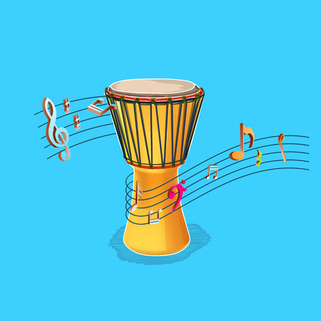 Vecor African Drumのイラスト素材