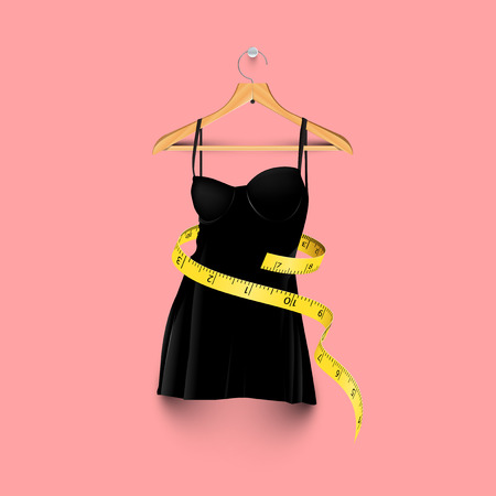 Weight reducing illustrationのイラスト素材