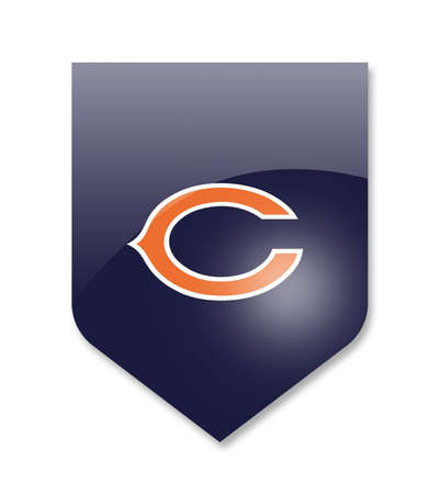 chicago bears nfl team on whiteのeditorial素材