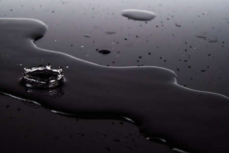 water splash with black background