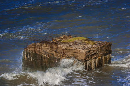 Old ruins from WW II in the eastsea in Germanyの写真素材