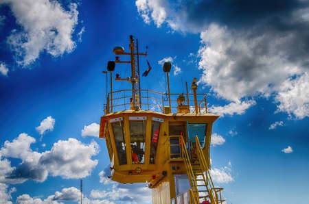 A ferry boat at the Archipelago National Park in western Finlandの写真素材