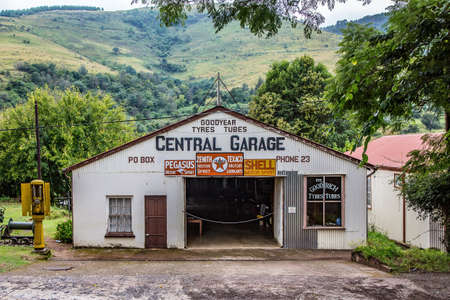 Old garage at Pilgrims Rest, an old gold digger town in South Africa
