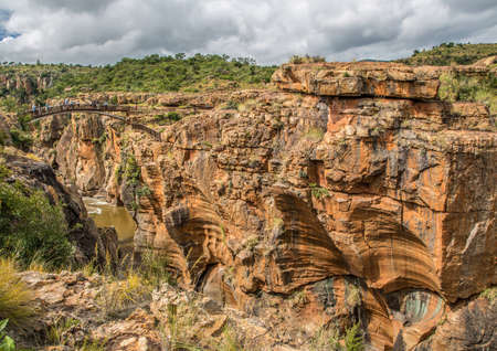 Landscape at the Blyde River Canyon, Bourke's Luck Potholes, South Africaの写真素材