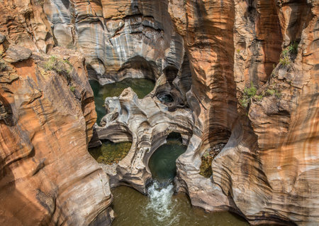 Landscape at the Blyde River Canyon, Bourke's Luck Potholes, South Africaの写真素材