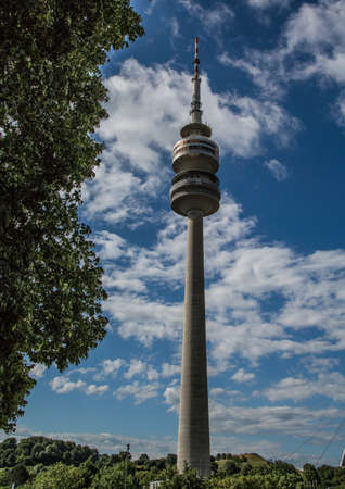 The olympic tower in munichのeditorial素材