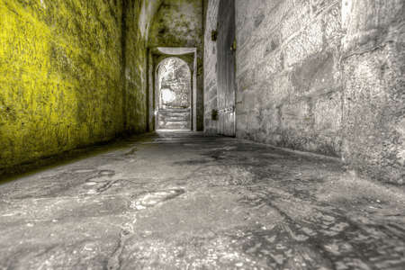 Ruins at an old french castleのeditorial素材