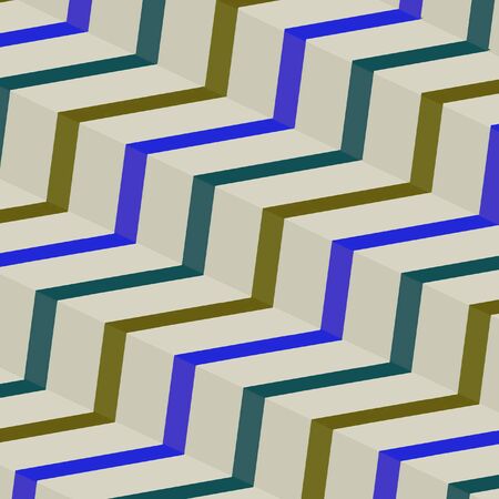 Color Wavy Flow - Blue Gold Themeの写真素材