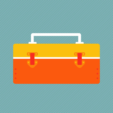 Doctor's Bag Retro Style - Navy Blue & Orange Themeの写真素材