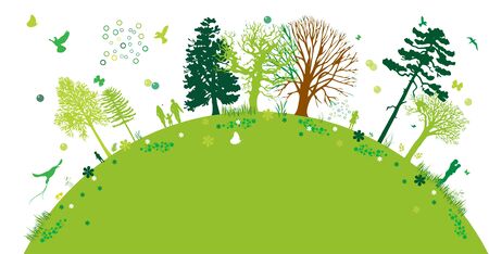 Growing Nature - Earth Protection - Green Eco Designの写真素材