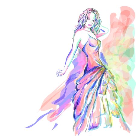 Welcome to Fashion World - Pink & Blueの写真素材