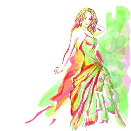 Welcome to Fashion World - Pink & Greenの写真素材