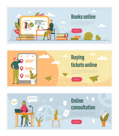 Online Services and Mobile Application Technology.のイラスト素材