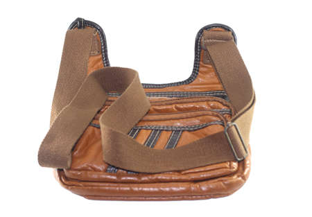 fashion bag brown leather.の写真素材