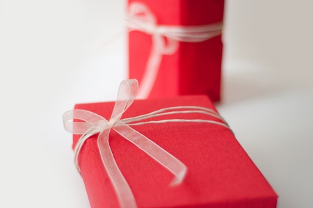 Present packets with  bows