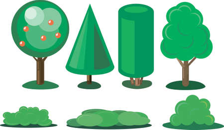 Set plants in a modern styleのイラスト素材