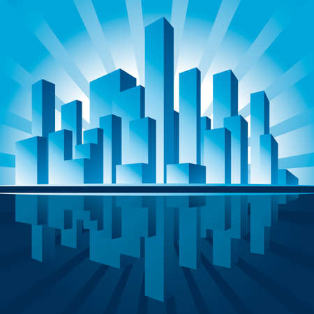 City of Skyscrapersのイラスト素材