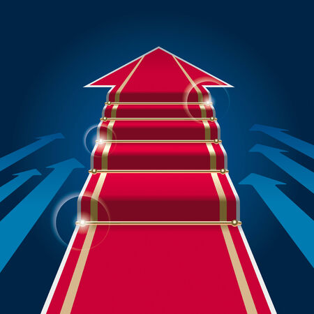 Red Carpet Arrowのイラスト素材