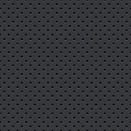Dark Gray Seamless Perforated Plateのイラスト素材