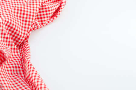 Red napkin with place for your textの写真素材
