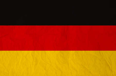 Flag of the Germany with vintage old paperの写真素材
