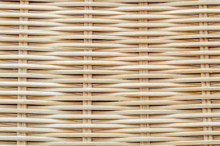 Close up of brown bamboo woven texture backgroundの写真素材