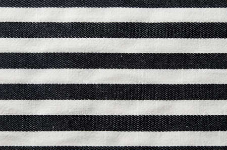 Close up of black and white striped textile backgroundの写真素材
