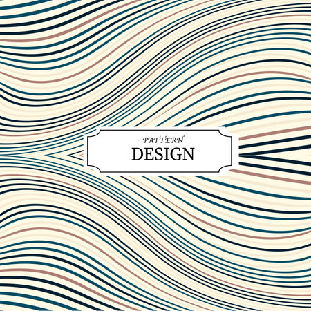 Abstract background with wavy lines. Vector illustration for your design.のイラスト素材