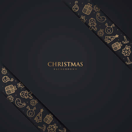 Luxury Christmas Backgorundのイラスト素材