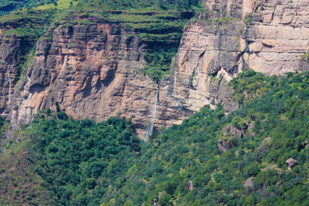view to the waterfall