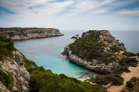 Mallorca, Spain; March 17, 2018: Views of the cove of the Moor of Mallorcaのeditorial素材