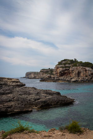 Mallorca, Spain; March 17, 2018: views of paradisiacal coves of Mallorcaのeditorial素材