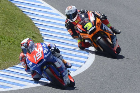 JEREZ DE LA FRONTERA, SPAIN - March 21 Moto3 motorcycle racing world championship qualifying