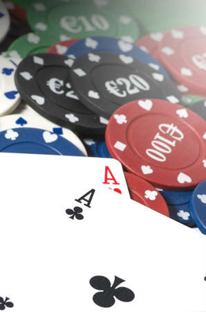 two aces in play poker texas holden