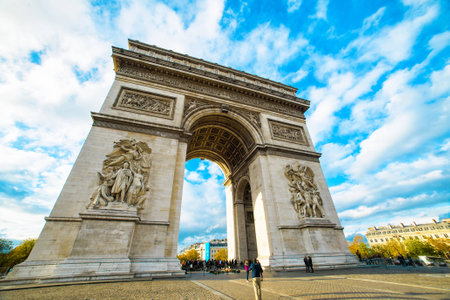 Arch of Triumph in Parisのeditorial素材